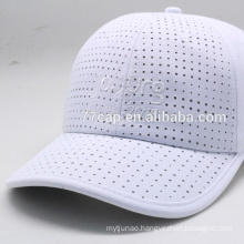 Factory wholesale 6 panel running polyester blank caps